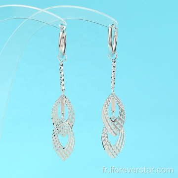 Girls Boucles d&#39;oreilles 925 Boucles d&#39;oreilles élégantes Silver Femmes